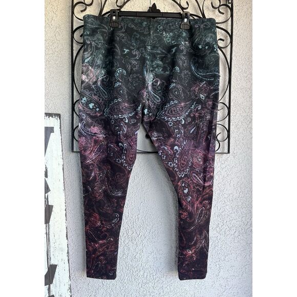 Soft Surroundings Paisley Print Ankle Pants - Size 2X - Multicolored - Picture 3 of 7